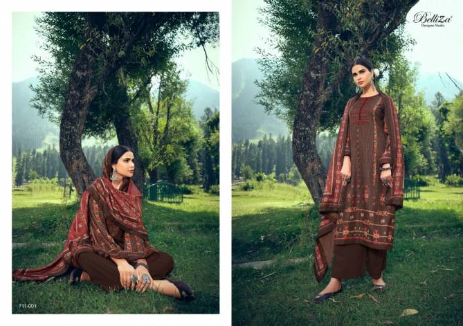 Stella By Belliza Wollen Pashmina Digital Printed Dress Material Wholesale Online
